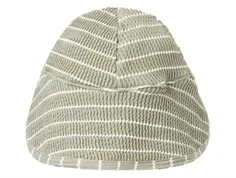 Groen og hvid stribet solhat med UV beskyttelse fra Name It 13239470 bagfra